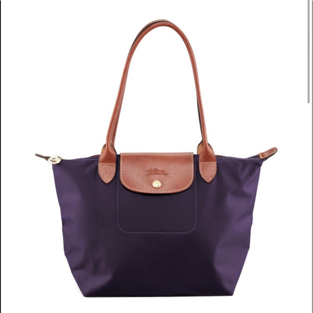 Longchamp Le Pliage Large Shoulder Bag in Purple